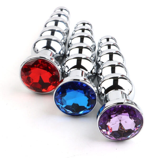 Metal Diamond Butt Plugs from "The Naughty Lab"